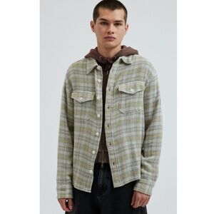 BDG Urban Outfitters Open Weave Plaid Button Down Shirt